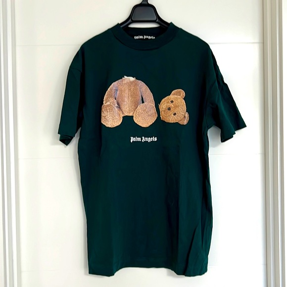 Palm angels green teddy tee - Picture 1 of 4